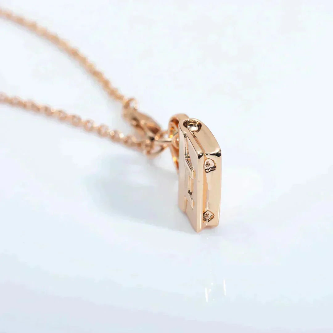 ¡®Moco¡¯AMULETTE PEDANT ROSE GOLD NECKLACE