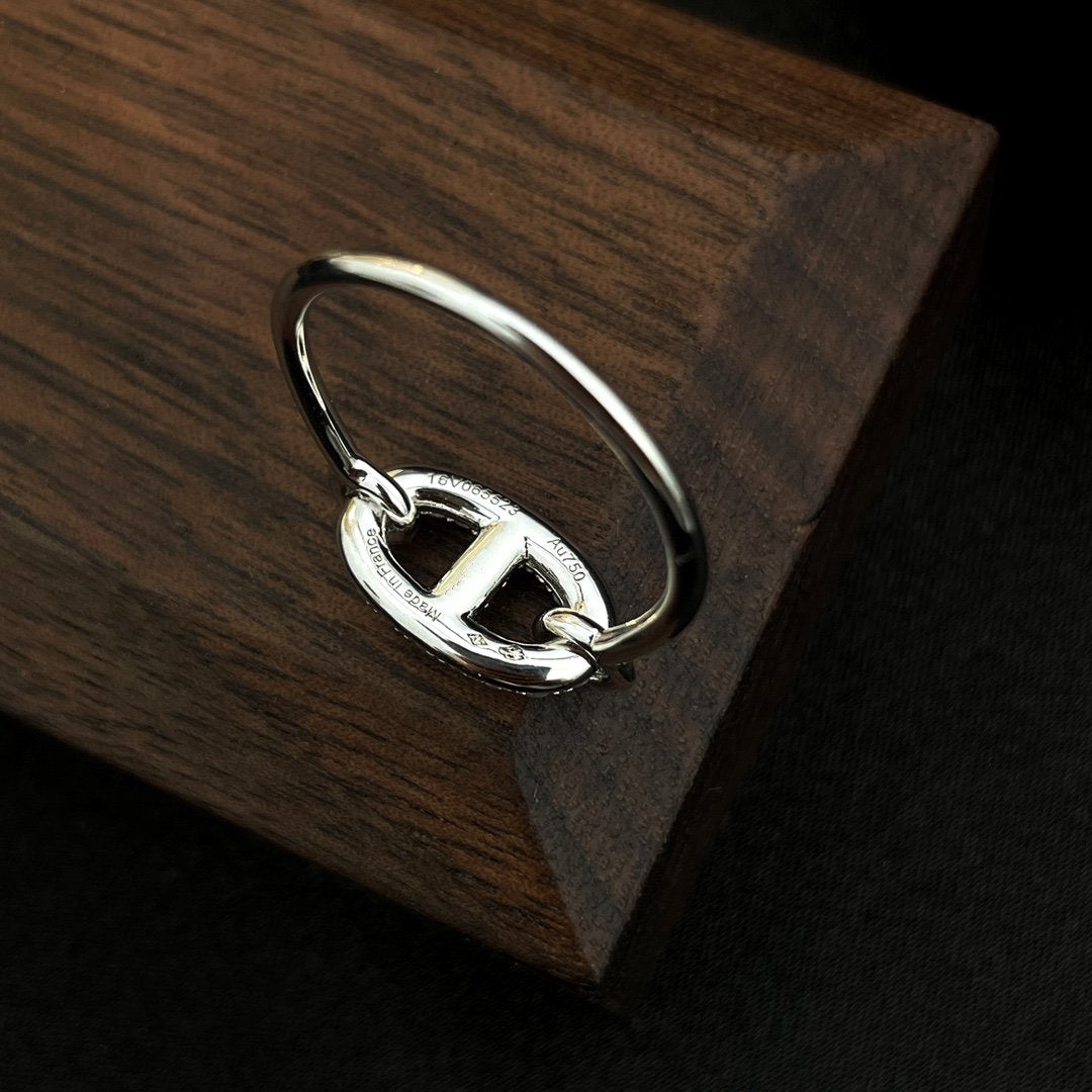 ¡®Moco¡¯RONDE SMALL SILVER DIAMOND RING