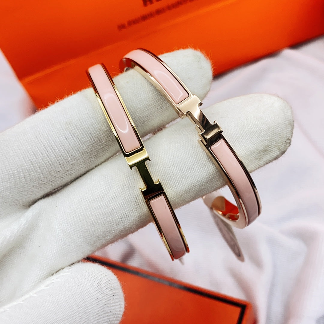 ¡®Moco¡¯CLASSIC HM CLIC PINK 8MM ENAMEL BRACELET