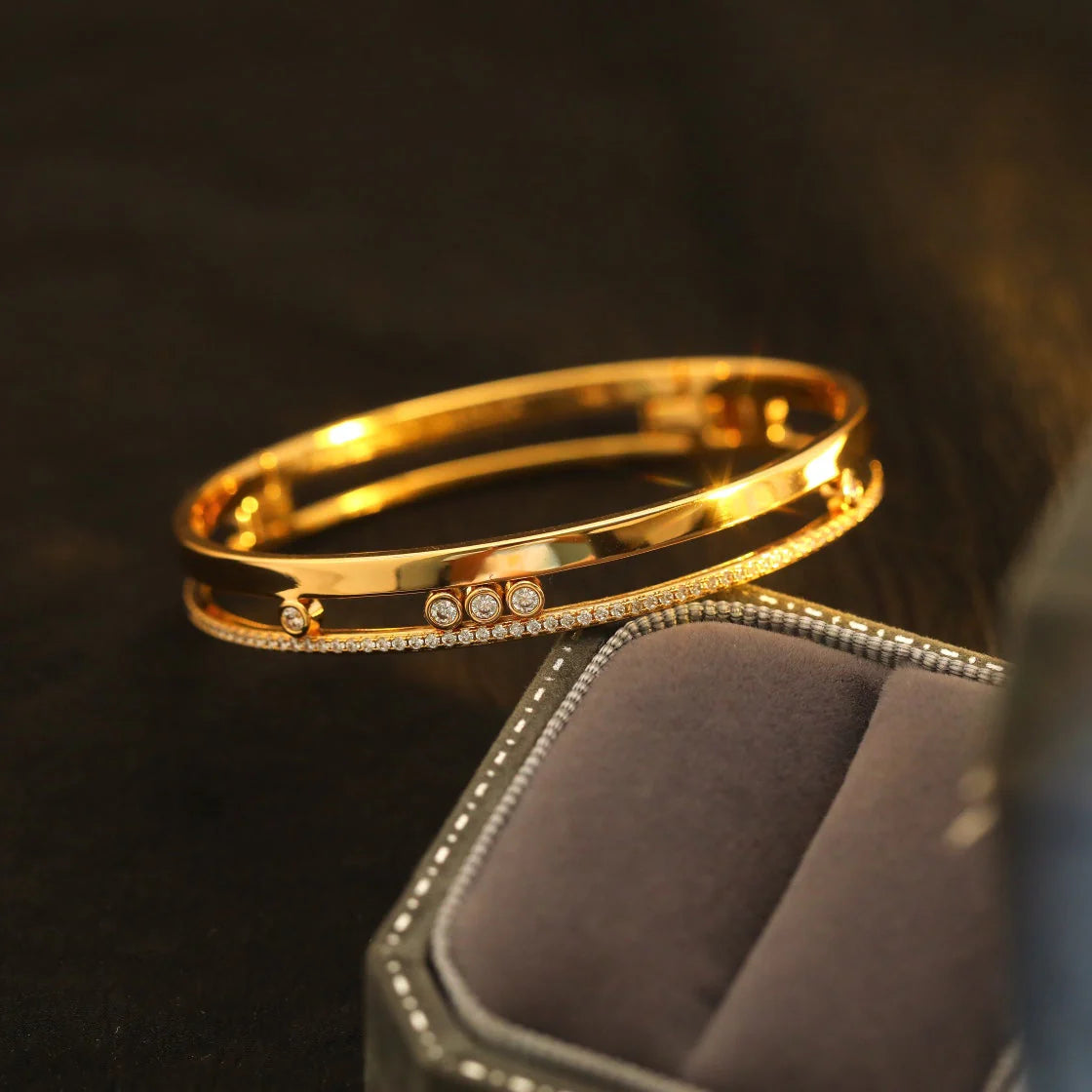 [moco jewelrys ]Move Romane Diamond Bangle Bracelet