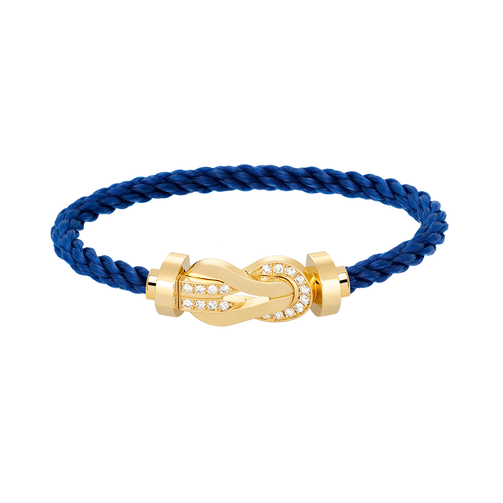 ¡®Moco¡¯CHANCE LARGE 8 FIGURE BUCKLE HALF DIAMOND BRACELET GOLD