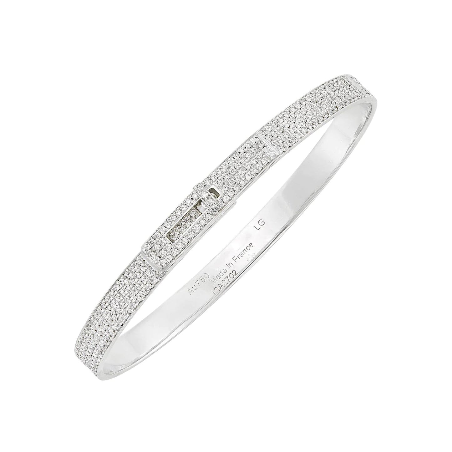 ¡®Moco¡¯HM KELLY BRACELET IN SILVER AND FULL PAVE DIAMOND