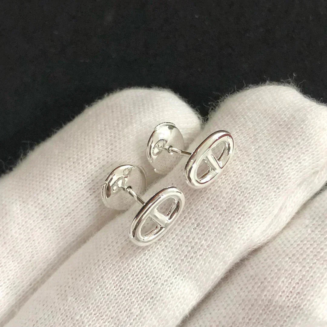 ¡®Moco¡¯CHAINE SMALL EARRINGS GOLD AND SILVER