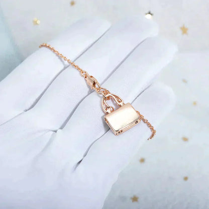 ¡®Moco¡¯AMULETTE PEDANT ROSE GOLD NECKLACE