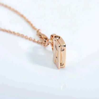 ¡®Moco¡¯AMULETTE PEDANT ROSE GOLD NECKLACE