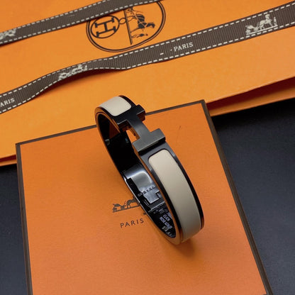¡®Moco¡¯H BRACELET 12MM BLACK BEIGE CERAMIC