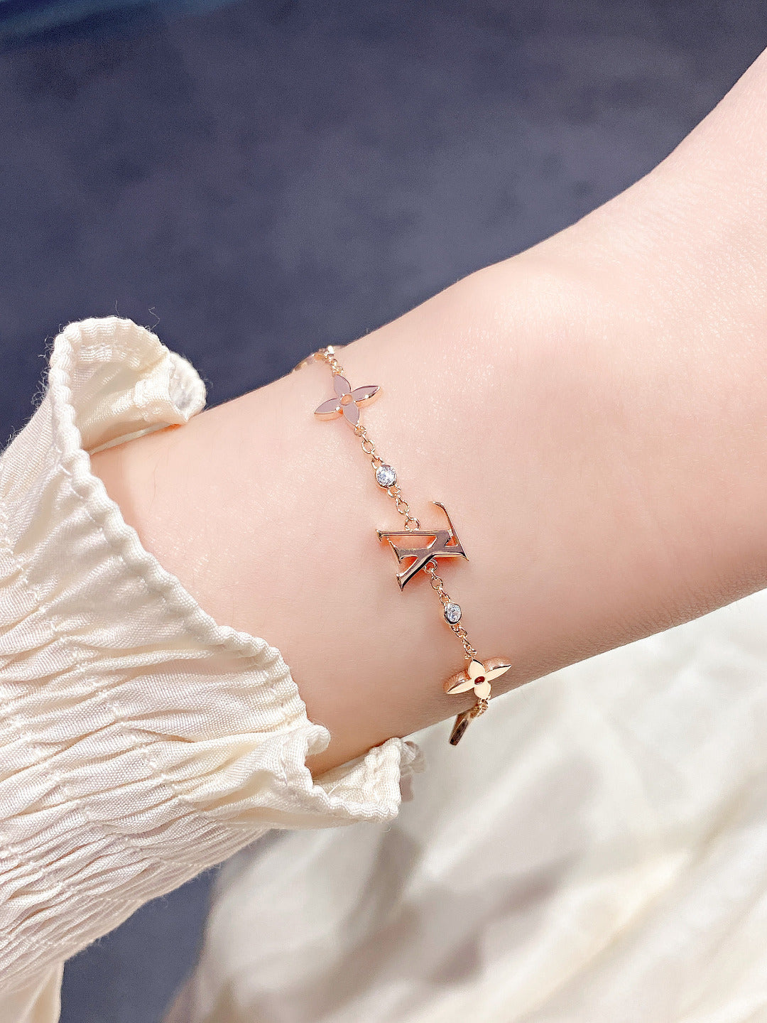 ¡®Moco¡¯STAR AND SUN 7 MOTIFS GOLD BRACELET