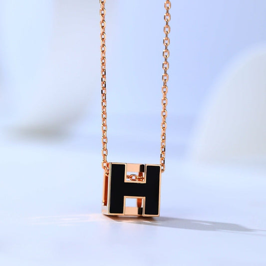 ¡®Moco¡¯H CAGE PINK GOLD NECKLACE