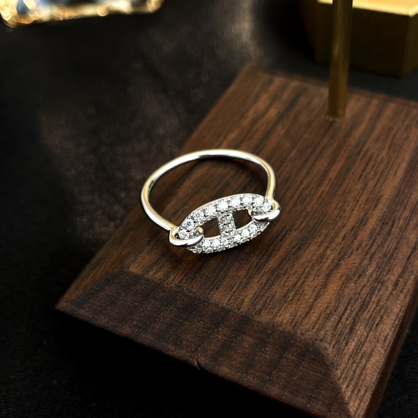¡®Moco¡¯RONDE SMALL SILVER DIAMOND RING