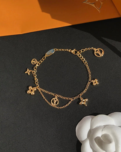 ¡®Moco¡¯BLOOMING PINK GOLD MOP BRACELET
