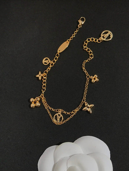 ¡®Moco¡¯BLOOMING PINK GOLD MOP BRACELET