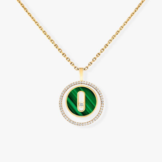 [moco jewelrys ]moco jewelrys MOVE 1 DIAMOND MALACHITE GOLD DIAMOND NECKLACE