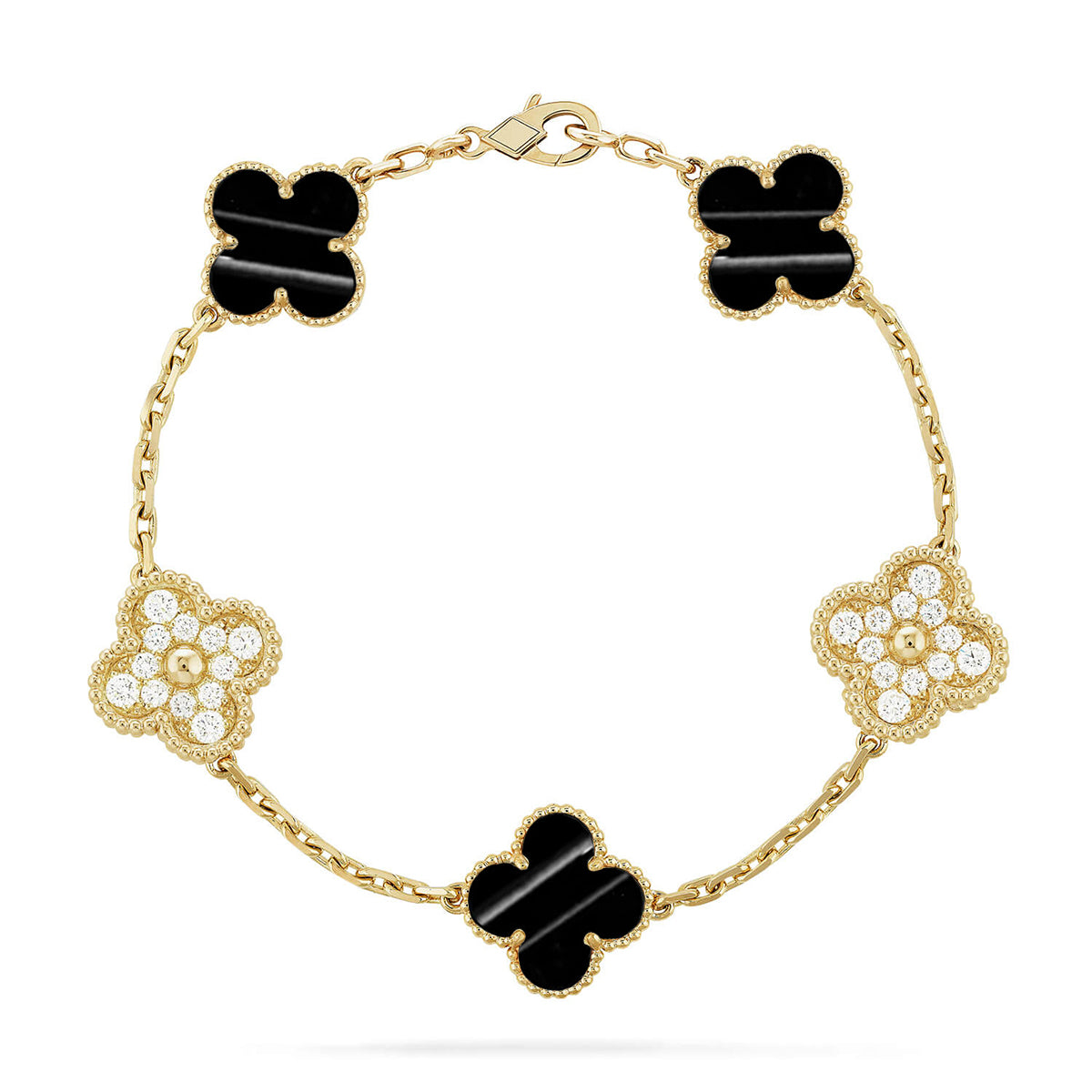 [Star]New  CLOVER 5 MOTIF PULSAR STONE BRACELET COLLECTION