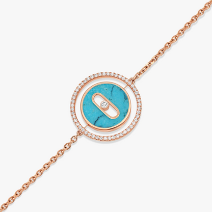 [moco jewelrys ]moco jewelrys MOVE TURQUOISE PINK GOLD DIAMOND BRACELET