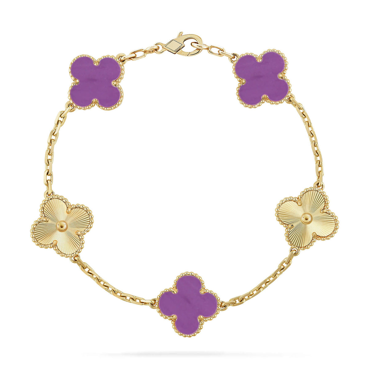 [Moco]New  CLOVER 5 MOTIF VIOLET BRACELET COLLECTION