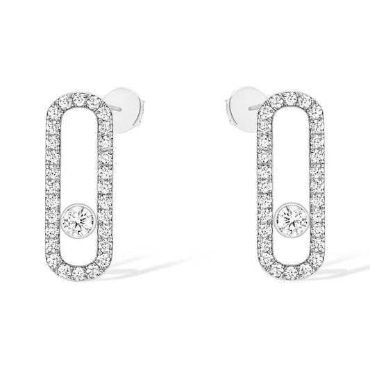 [moco jewelrys ]MOVE UNO STUD DIAMOND PAVED EARRINGS