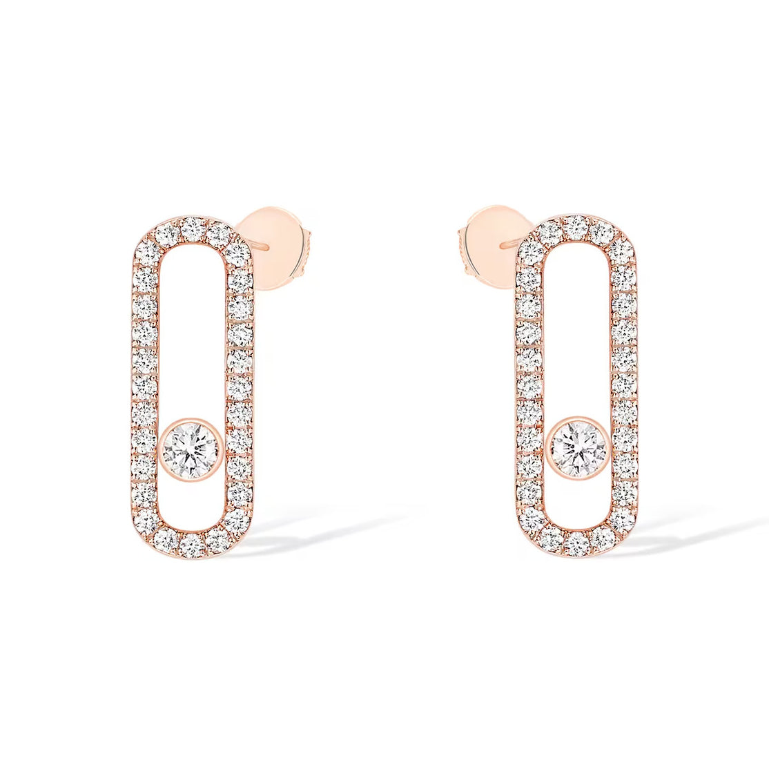 [moco jewelrys ]MOVE UNO STUD DIAMOND PAVED EARRINGS