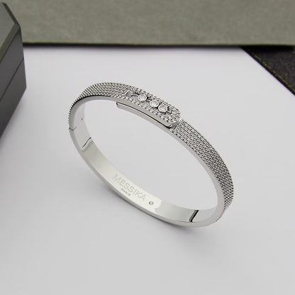 [moco jewelrys ]Move Noa Full Pavé Diamond Bangle Bracelet