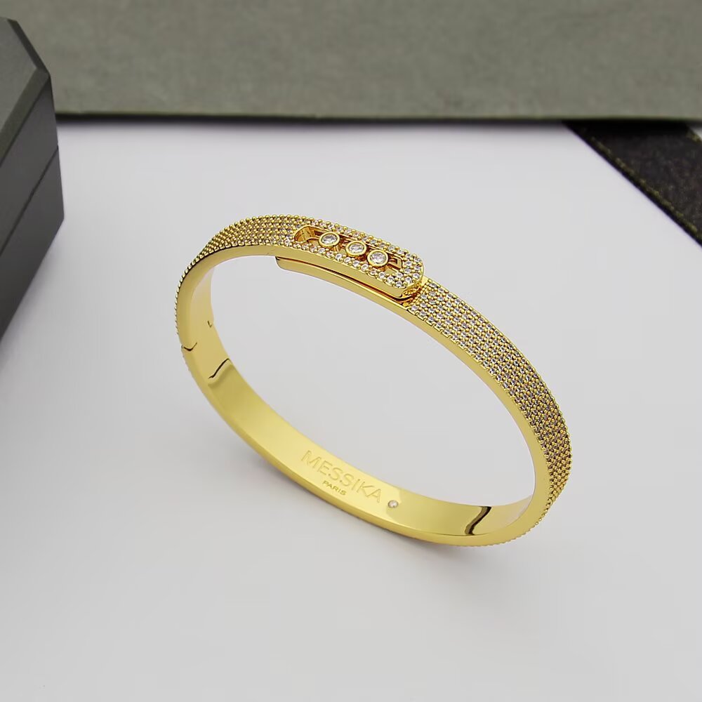 [moco jewelrys ]Move Noa Full Pavé Diamond Bangle Bracelet