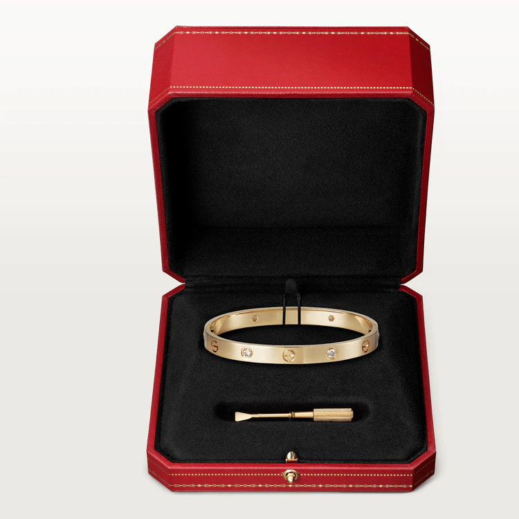 ¡®Moco¡¯LOVE BRACELET 6.1MM 4 DIAMONDS