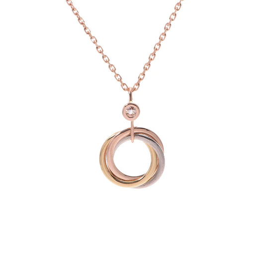¡®Moco¡¯TRINITY SILVER GOLD PINK GOLD NECKLACE