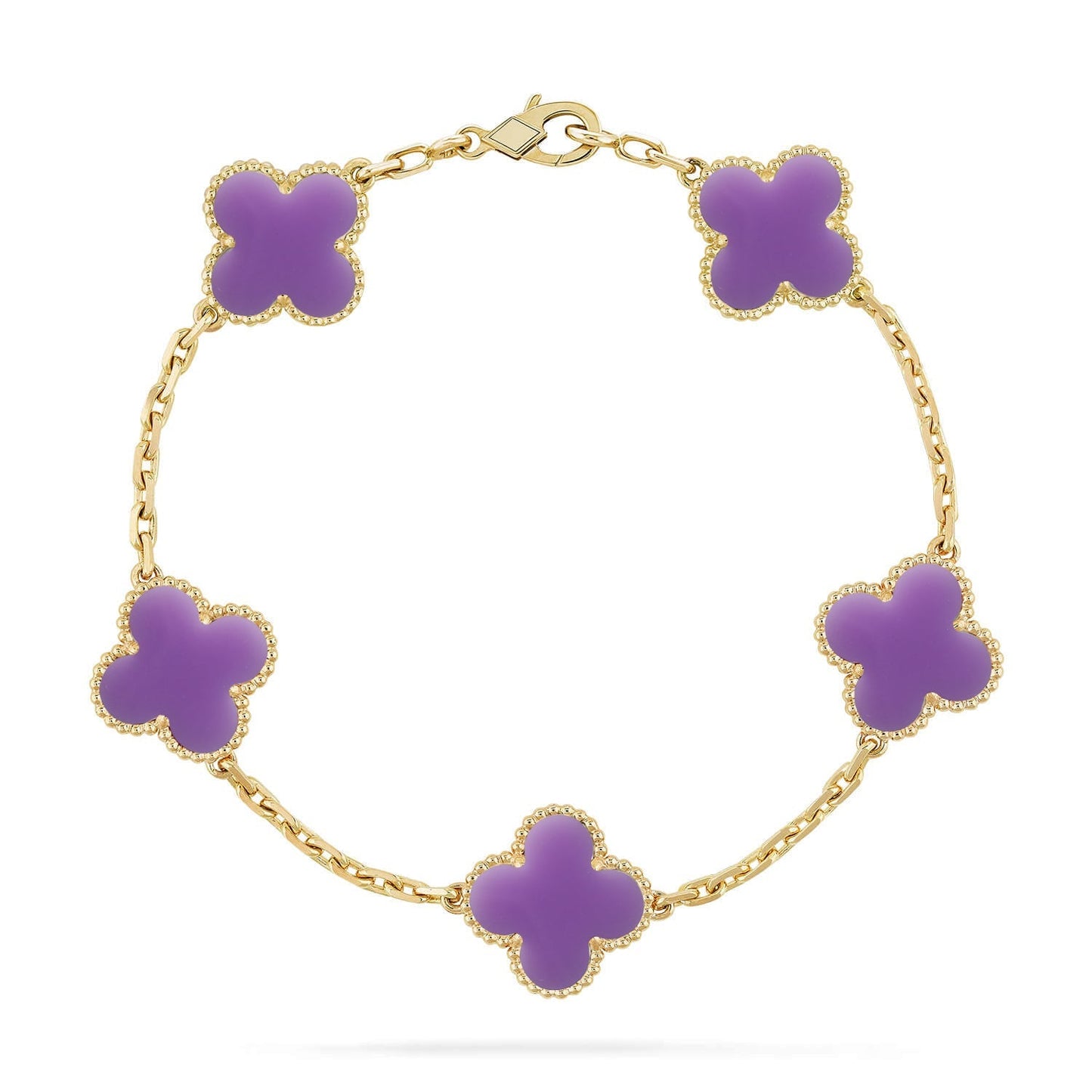 [Moco]New CLOVER 5 MOTIF LIGHT PURPLE BRACELET COLLECTION