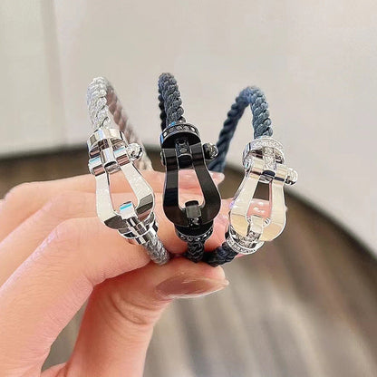 ¡®Moco¡¯FORCE LARGE HORSESHOE FULL DIAMOND BRACELET GOLD