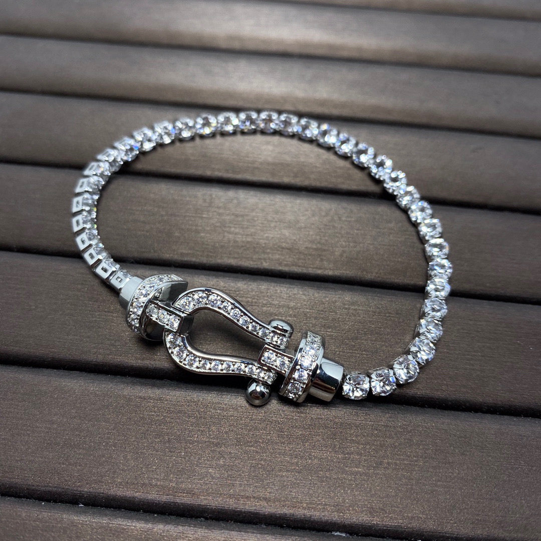 ¡®Moco¡¯FORCE  HORSESHOE  DIAMOND TENNIS BRACELET
