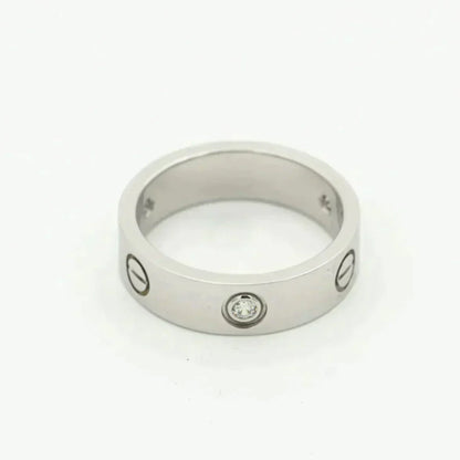 ¡®Moco¡¯LOVE RING 5.5MM 3 DIAMONDS SILVER