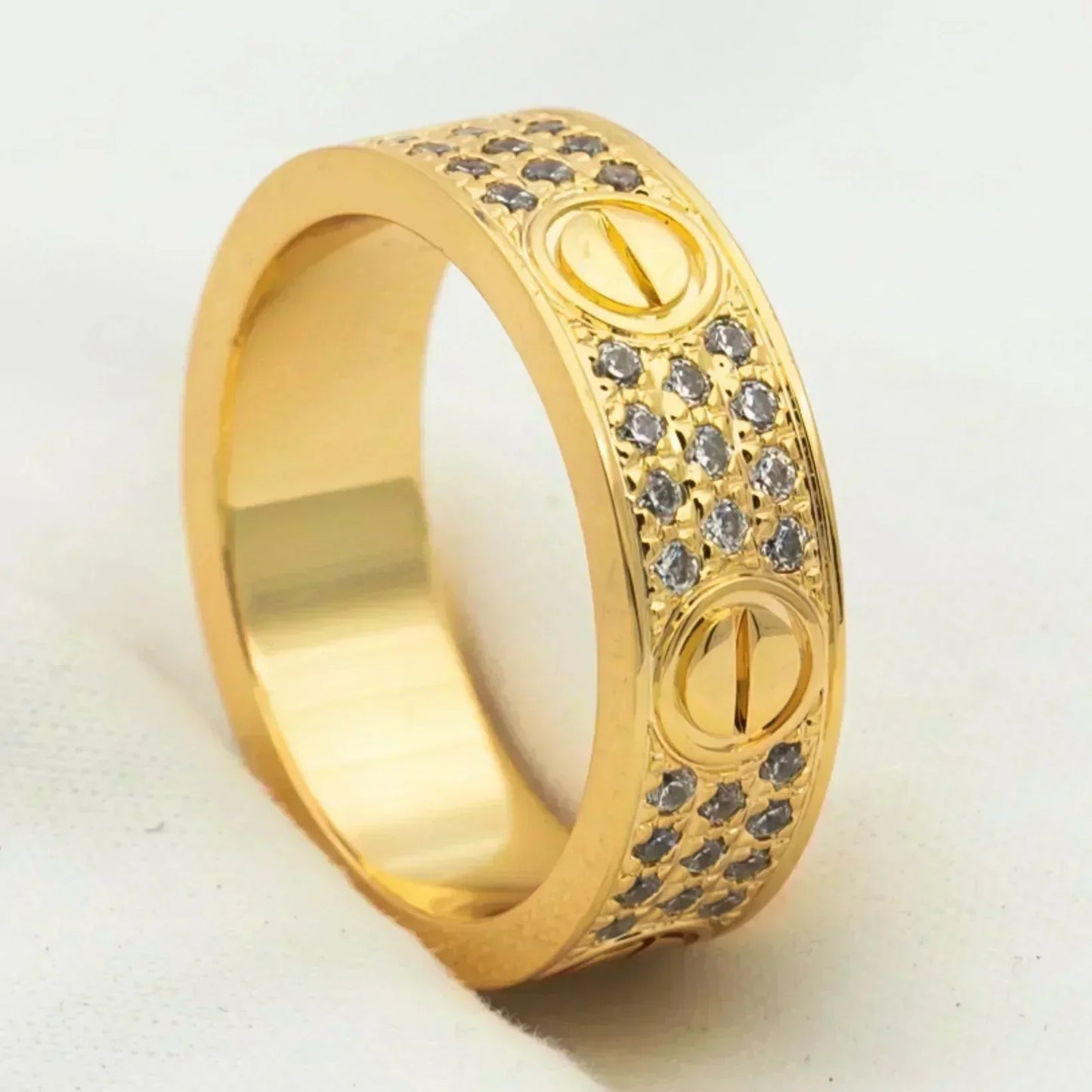 ¡®Moco¡¯LOVE RING 5.5MM DIAMONDS PAVED