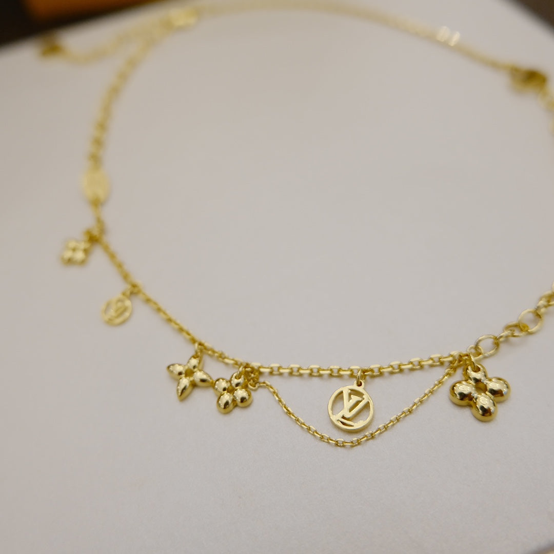¡®Moco¡¯BLOOMING SUPPLE NECKLACE BRASS