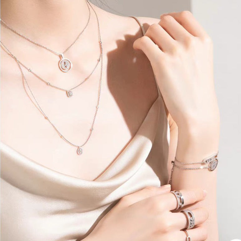 [moco jewelrys ]moco jewelrys MOVER PM PAVED NECKLACE