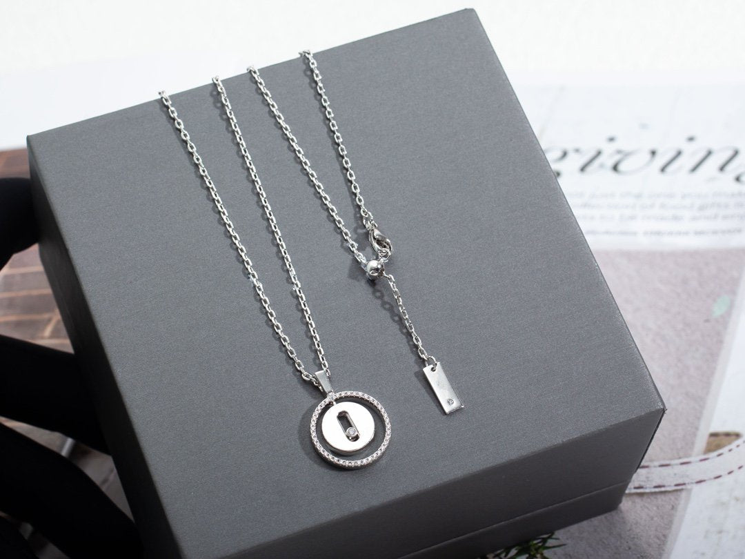 [moco jewelrys ]moco jewelrys MOVE PM NECKLACE SILVER DIAMOND