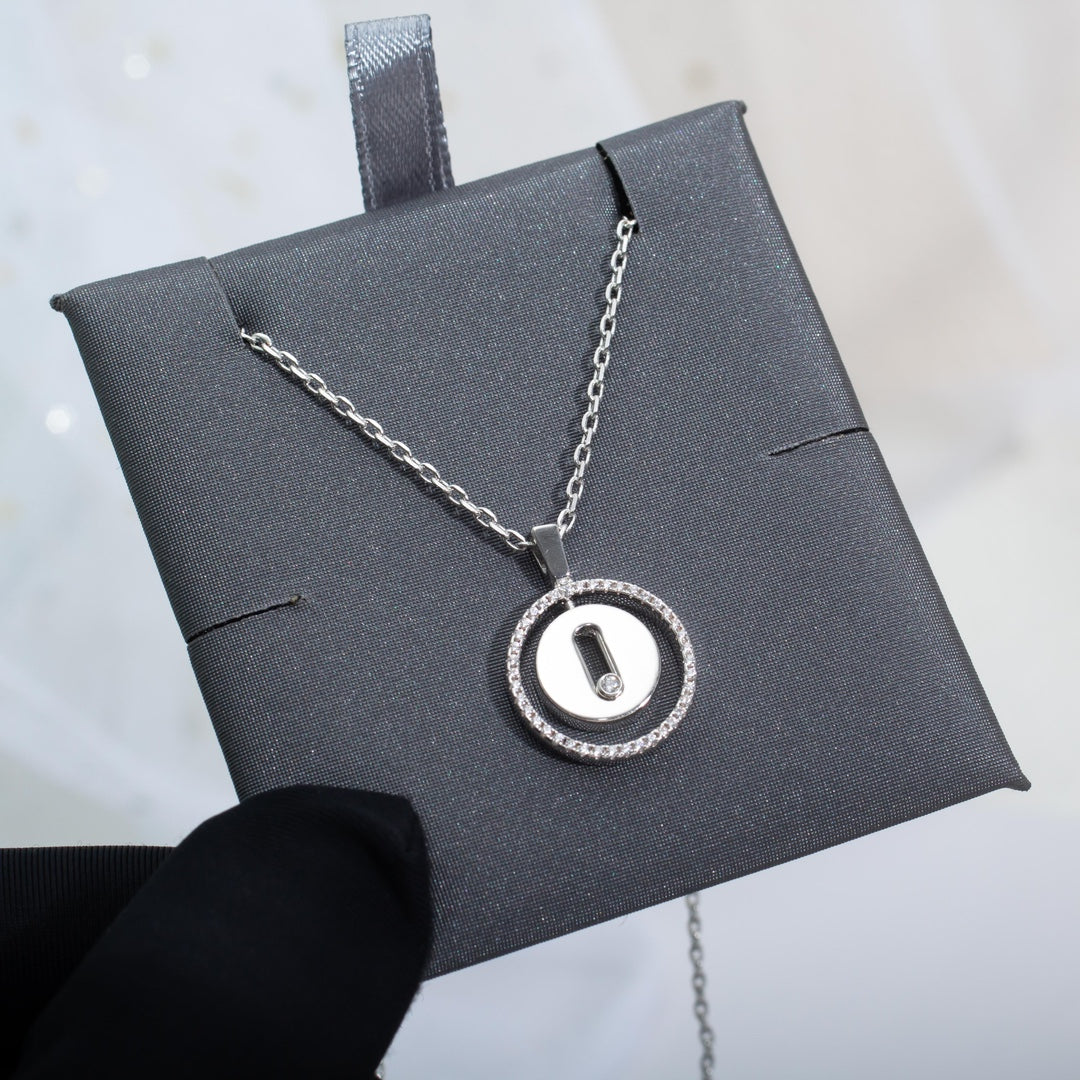 [moco jewelrys ]moco jewelrys MOVE PM NECKLACE SILVER DIAMOND