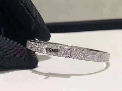 ¡®Moco¡¯HM KELLY BRACELET IN SILVER AND FULL PAVE DIAMOND