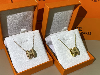 ¡®Moco¡¯HM CLIC YELLOW ENAMEL GOLD NECKLACE