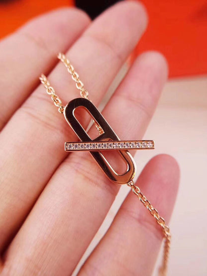 ¡®Moco¡¯HM NECKLACE PLATINUM ROSE GOLD DIAMOND