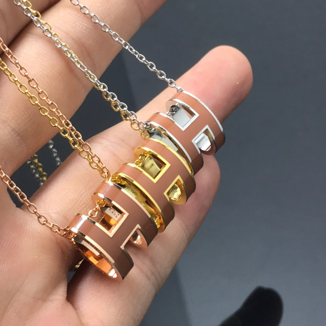 ¡®Moco¡¯H NECKLACE BROWN