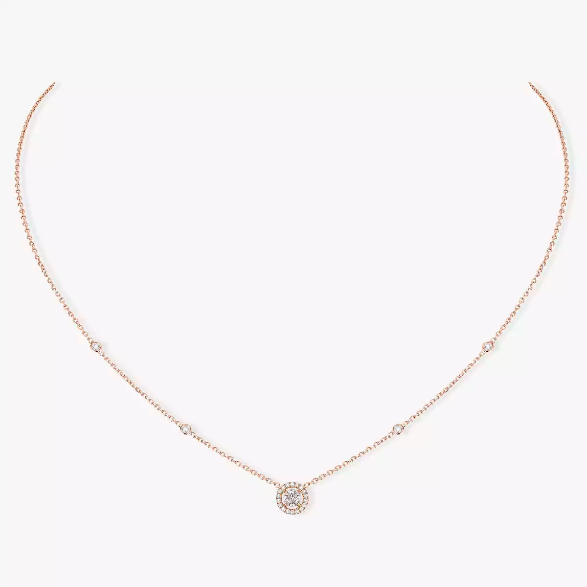 [moco jewelrys ]Diamond Necklace 0,20ct Brilliant Shape Joy