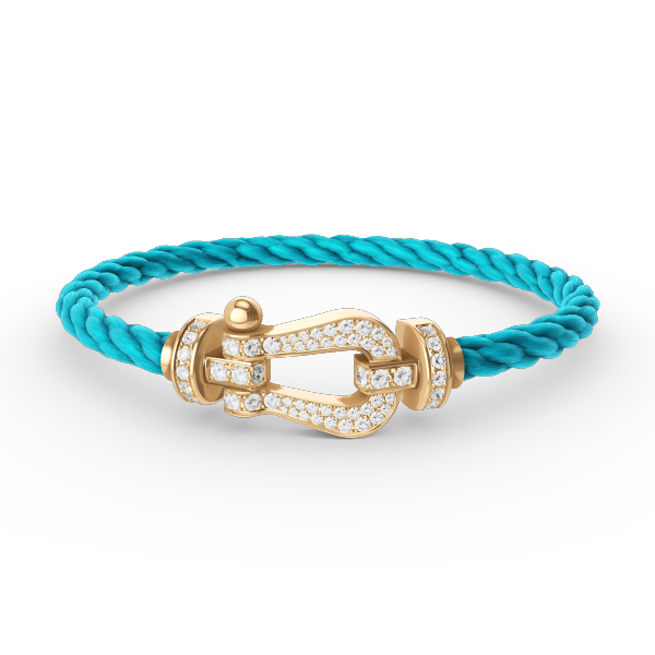 ¡®Moco¡¯FORCE LARGE HORSESHOE FULL DIAMOND BRACELET GOLD