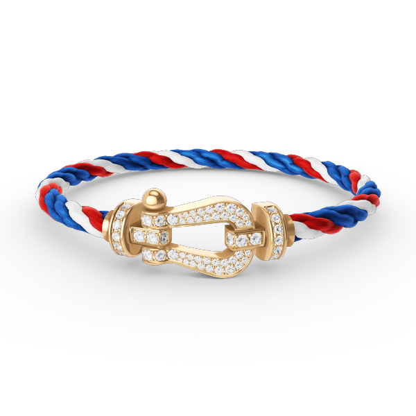 ¡®Moco¡¯FORCE LARGE HORSESHOE FULL DIAMOND BRACELET GOLD