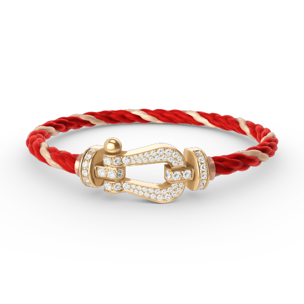 ¡®Moco¡¯FORCE LARGE HORSESHOE FULL DIAMOND BRACELET GOLD