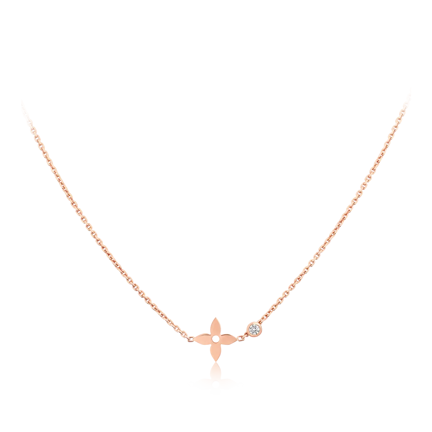¡®Moco¡¯BLOSSOM PENDANT PINK GOLD AND DIAMOND