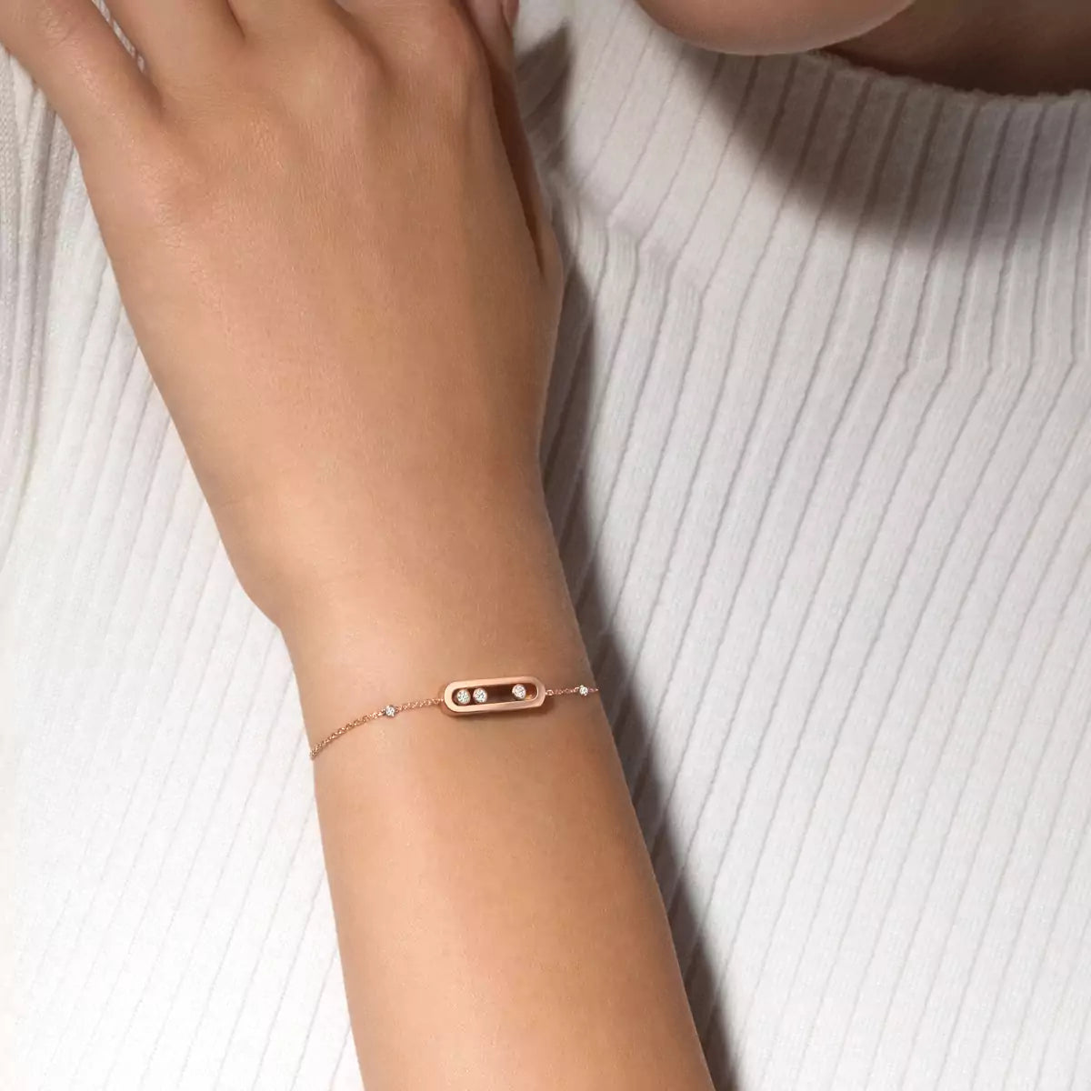 [moco jewelrys ]Baby Move Diamond Bracelet