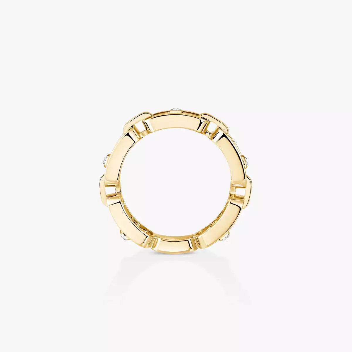 [moco jewelrys ]Move Link Pave_-Set Diamond Ring in Gold
