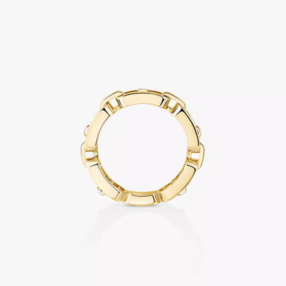 [moco jewelrys ]Move Link Pave_-Set Diamond Ring in Gold