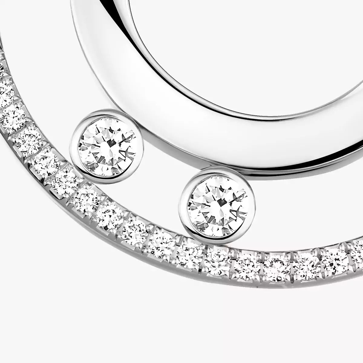 [moco jewelrys ]Move Romane Small Diamond Hoop Earrings