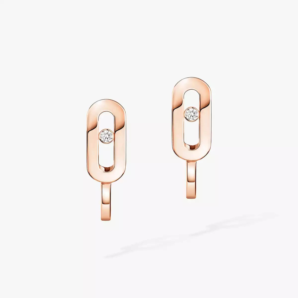 [moco jewelrys ]Diamond Mini Hoop Earrings Move Classique