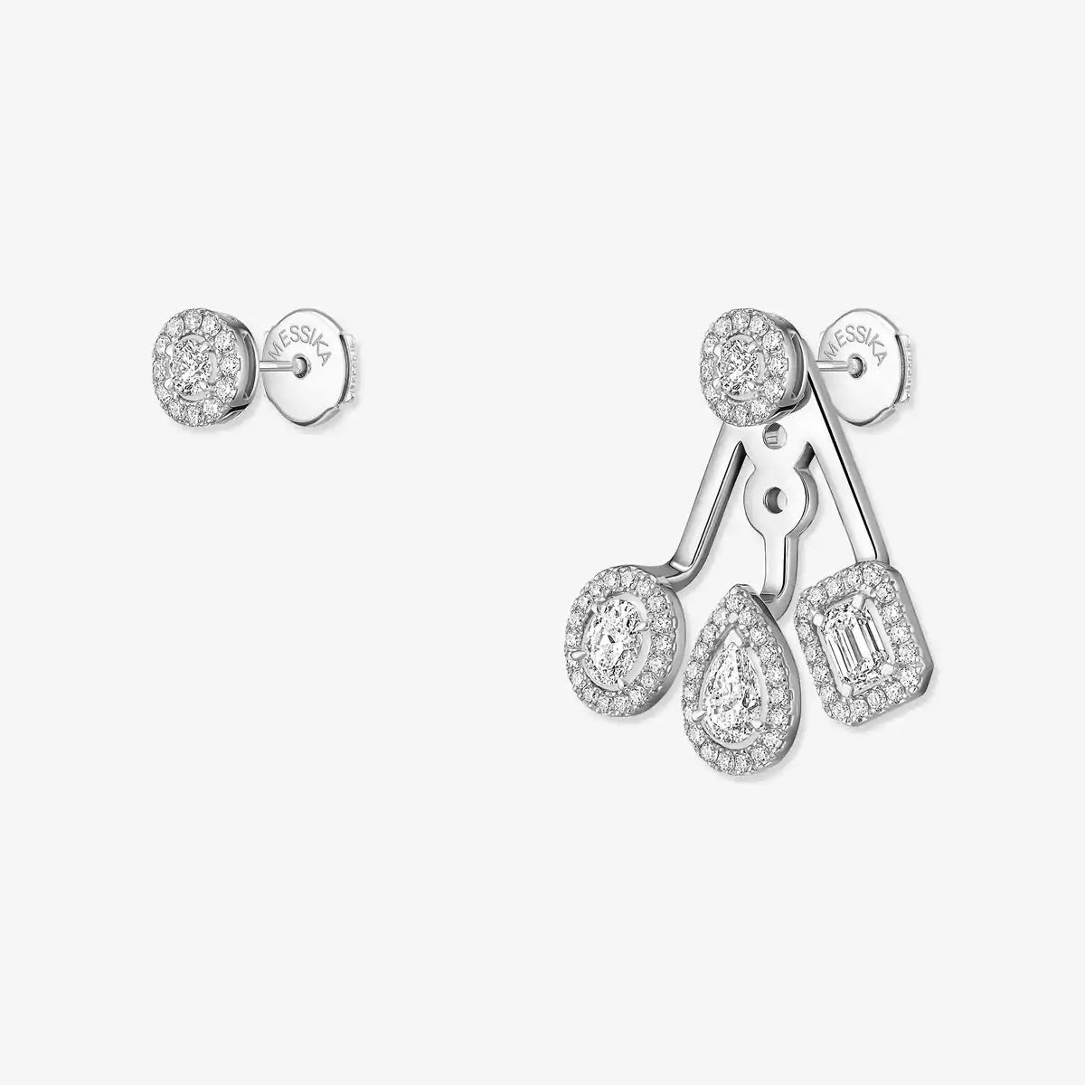 [moco jewelrys ] My Twin Trio  Diamond Earrings