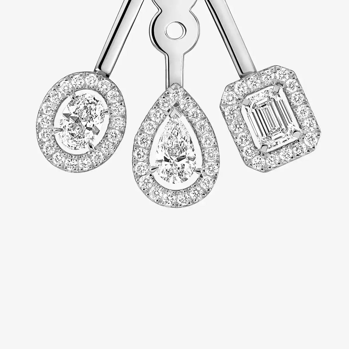 [moco jewelrys ] My Twin Trio  Diamond Earrings
